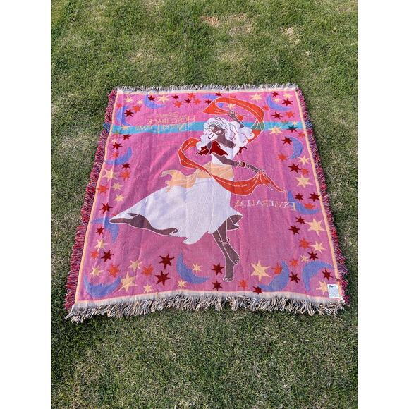 Vintage 90s Disney The Hunchback of Notre Dame Esmeralda Tapestry Blanket - Picture 3 of 4